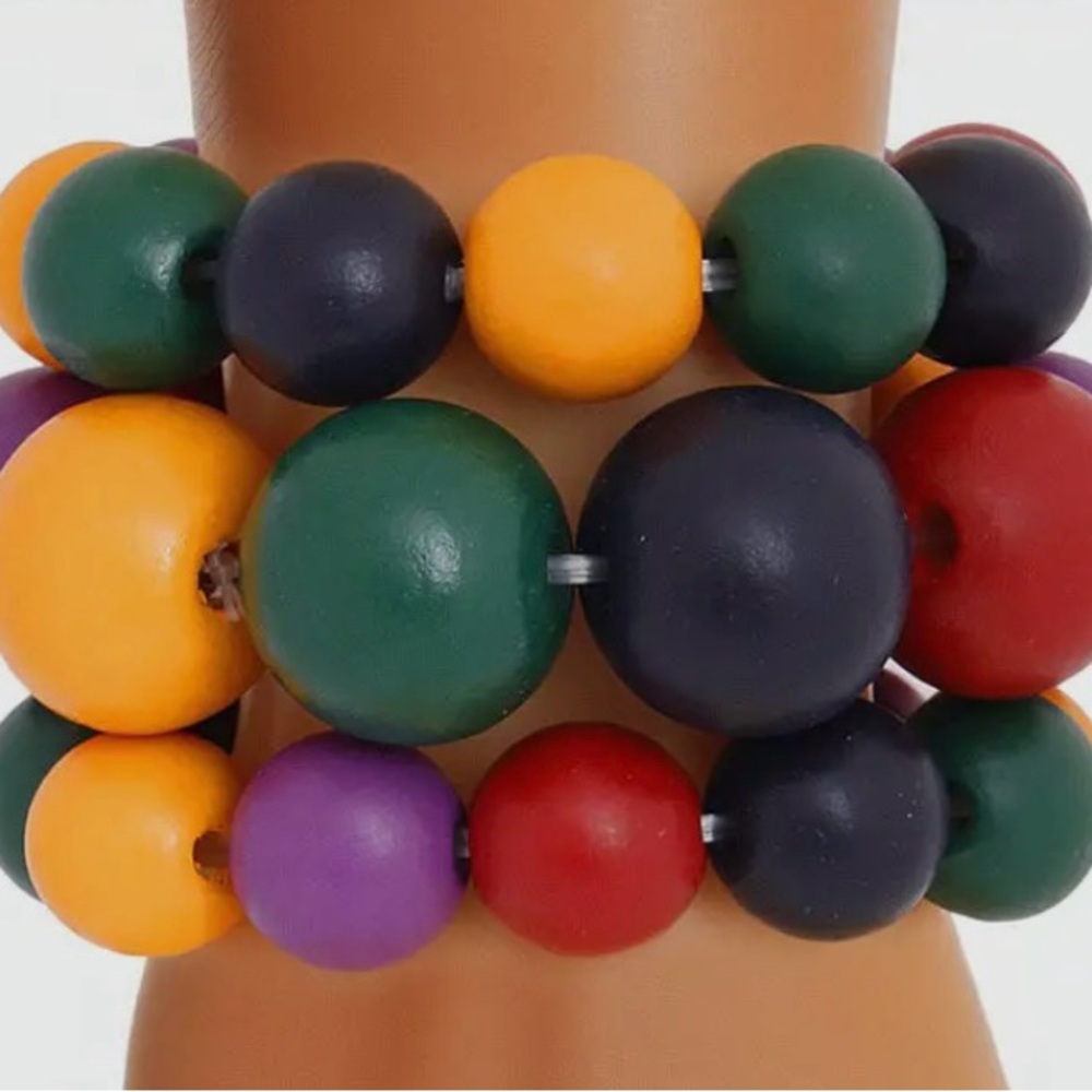 Multicolor Beaded Bracelet Set